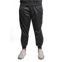 pantalone tuta maison 9 paris UOMO NERO/BIANCO - M9P4361 vista frontale indossato