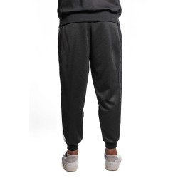 pantalone tuta maison 9 paris UOMO NERO/BIANCO - M9P4361 vista posteriore indossato