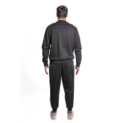 pantalone tuta maison 9 paris UOMO NERO/BIANCO - M9P4361 vista posteriore completo
