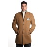 cappotto bharnaba philosophy UOMO CAMMELLO - NIGERIA - MCP-720 vista frontale indossato