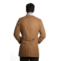 cappotto bharnaba philosophy UOMO CAMMELLO - NIGERIA - MCP-720 vista posteriore indossato