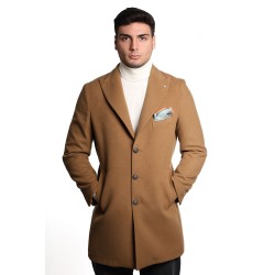cappotto bharnaba philosophy UOMO CAMMELLO - NIGERIA - MCP-720 vista frontale