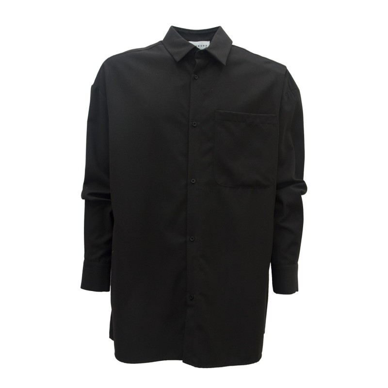 camicia john richmond UOMO BLACK - UMA24113CA HB vista frontale