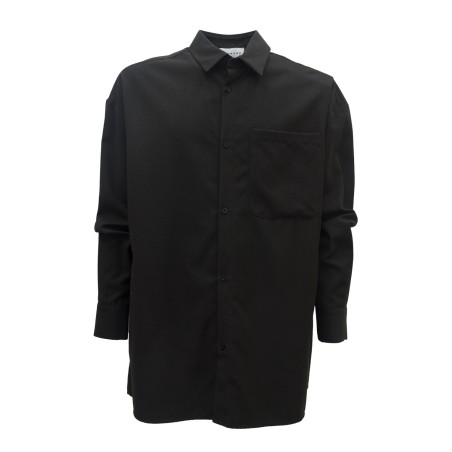 camicia john richmond UOMO BLACK - UMA24113CA HB vista frontale