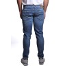 jeans cycle UOMO 07 NAVY BLUE - BONE COMFORT SKINNY MEDIUM VINTAGE DISTRESSED - 441P509 vista posteriore indossato