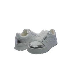 scarpe gaelle paris DONNA BIANCHE E ARGENTO - GACAW01326 vista frontale