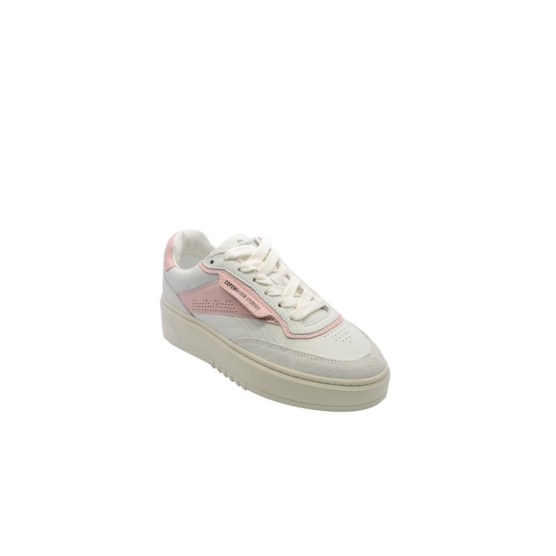 scarpe copenhagen DONNA WHITE E ROSE - CPH89 vista laterale