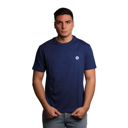 t-shirt save the duck UOMO BLU ELETTRICO 90025 - DT1709M - BESY20 CAIUS vista frontale