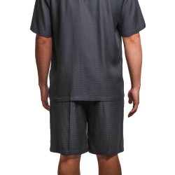 pantaloncino john richmond UOMO BLU DARK SAPPHIRE - UMP25060BE HB vista completo posteriore