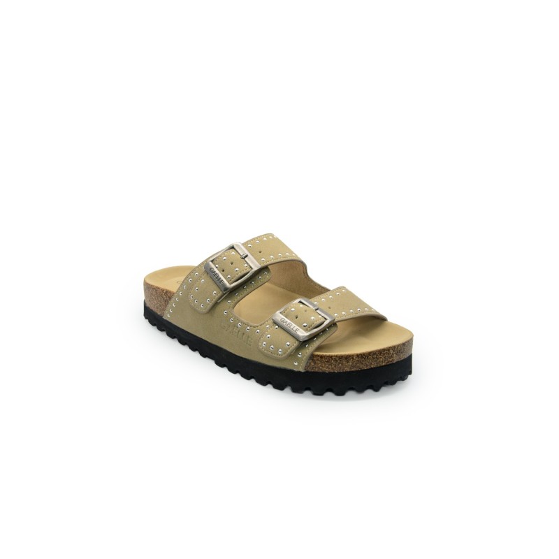 sandali gaelle paris DONNA BEIGE SAFARI - GACAW01391 vista laterale