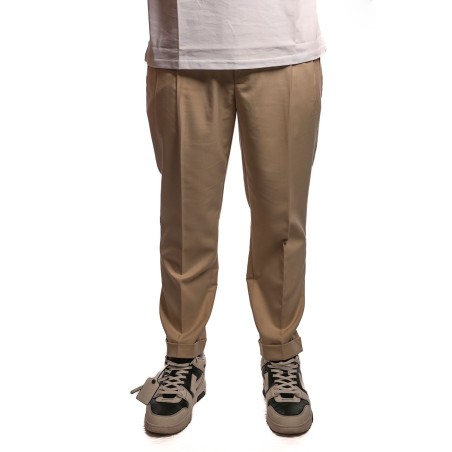 pantalone john richmond UOMO BEIGE SAND - UMP2522PA HB vista frontale