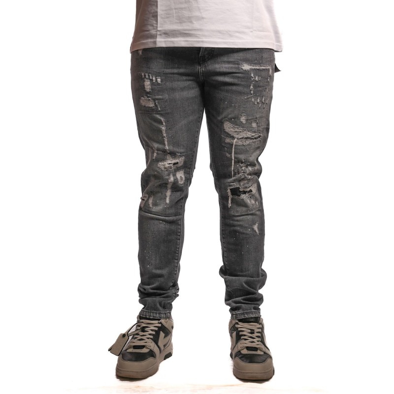 jeans john richmond UOMO D.BLACK - UMP25286-B vista frontale