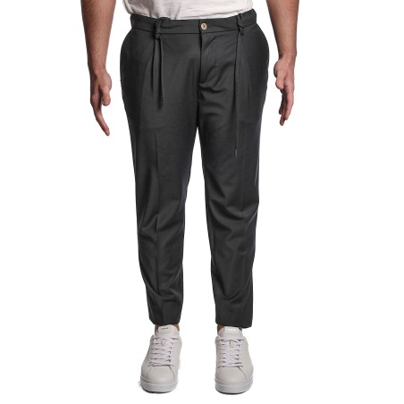 pantalone entre amis UOMO NERO 2000 - P25JAP5/2486 vista frontale