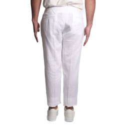 pantalone michael coal UOMO BIANCO - MCADA3783S25 vista posteriore