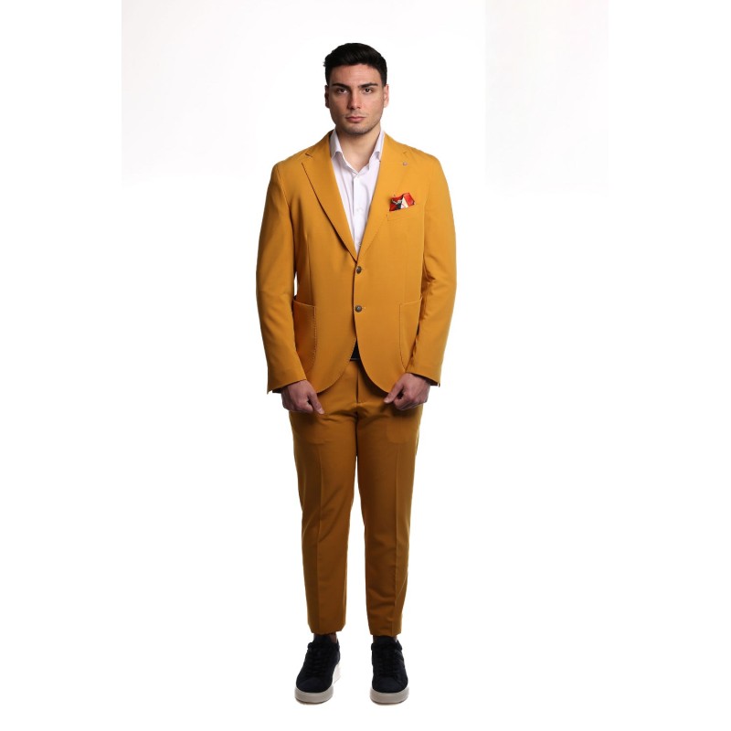 abito bharnaba philosophy UOMO SENAPE - LOTO - ABS802 vista frontale