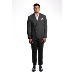 abito bharnaba philosophy UOMO NERO - LOTO - ABS837 vista frontale