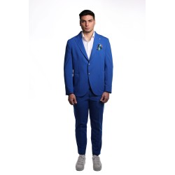 abito bharnaba philosophy UOMO BLU ELETTRICO OCEANO - LOTO -ABS802 vista frontale