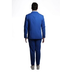 abito bharnaba philosophy UOMO BLU ELETTRICO OCEANO - LOTO -ABS802 vista posteriore