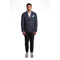 abito bharnaba philosophy UOMO BLU - LOTO - ABS837 vista frontale