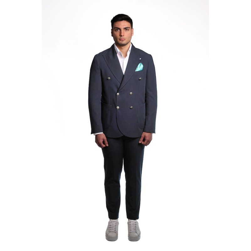 abito bharnaba philosophy UOMO BLU - LOTO - ABS837 vista frontale