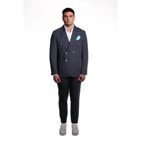 abito bharnaba philosophy UOMO BLU - LOTO - ABS837 vista frontale