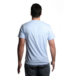t-shirt polo ralph lauren UOMO AZZURRA BLUE - 714899613018 vista posteriore