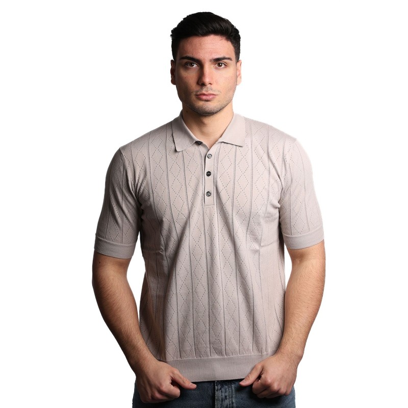 polo masq UOMO TORTORA 250 - M5425-3039 vista frontale