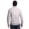 camicia alessandro lamura UOMO BIANCA V.U - SAM3028 vista posteriore