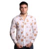 camicia alessandro lamura UOMO BIANCA 1 - SAM855 vista frontale