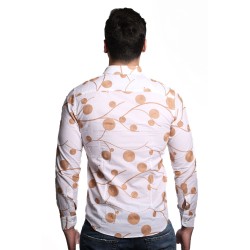 camicia alessandro lamura UOMO BIANCA 1 - SAM855 vista posteriore