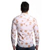 camicia alessandro lamura UOMO BIANCA 1 - SAM855 vista posteriore
