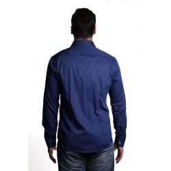 camicia alessandro lamura UOMO BLU 6 - ADAM01 vista posteriore