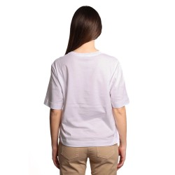 t-shirt jijil DONNA BIANCA 1463 IRIS CORALLO/GIALLO - JPE25TS228 vista posteriore
