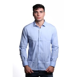 camicia alessandro lamuraUOMO AZZURRA 2 - ADAM01 vista frontale