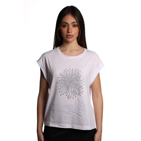 t-shirt jijil DONNA 0001 BIANCA - JPE25TS137 vista frontale