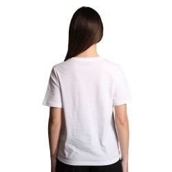 t-shirt jijil DONNA 0088 BIANCA E NERA - JPE25TS032 vista posteriore