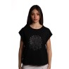 t-shirt jijil DONNA 0002 NERO - JPE25TS137 vista frontale