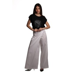 t-shirt jijil DONNA 0002 NERO - JPE25TS137 vista completo frontale