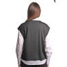 gilet e camicia jijil DONNA 0074 NERO E BIANCA - JPE24AA085 vista posteriore