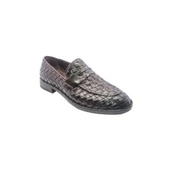 mocassini brecos UOMO LAVATO BORDEAUX - 11978E25 vista laterale