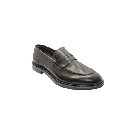 mocassini brecos UOMO MARRONI CIOCCOLATO - 11883E25 vista laterale