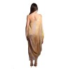 abito lungo jijil DONNA MULTICOLORE 1494 NUVOLATO CAMMELLO/VIOLA - JPE25AB207 vista posteriore