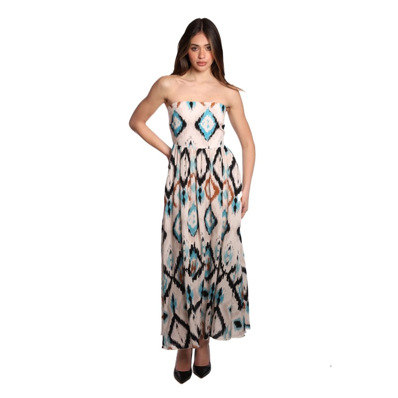 abito lungo jijil DONNA MULTICOLORE 1342 GIPSY BALTICO - JPE24AB296 vista frontale