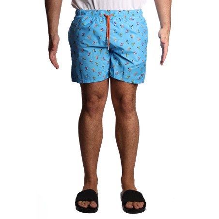 costume a pantaloncino gallo UOMO 12654 TURCHESE - AP515777 vista frontale