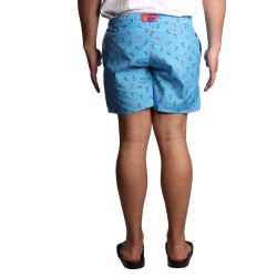 costume a pantaloncino gallo UOMO 12654 TURCHESE - AP515777 vista posteriore