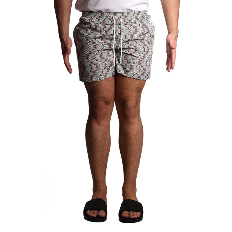 costume a pantaloncino gcds UOMO MULTICOLORE 85 GREEN - B1EM3903AW2 vista frontale
