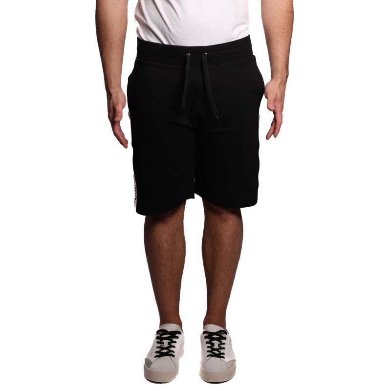 pantaloncino moschino UOMO NERO 0555 - V1A6885 - 4409 vista frontale