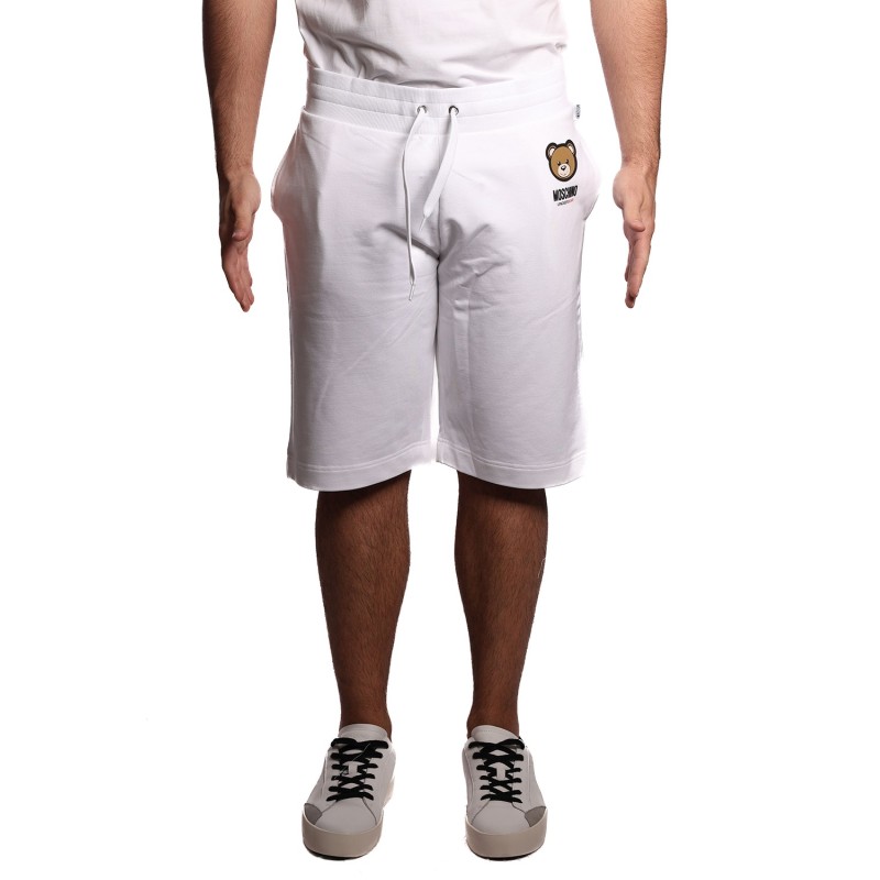 pantaloncino moschino UOMO BIANCO 0001 - V1A6889 - 4409 vista frontale