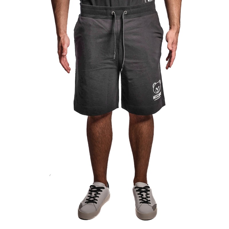 pantaloncino moschino UOMO NERO 0555 - V1A6802 - 4422 vista frontale