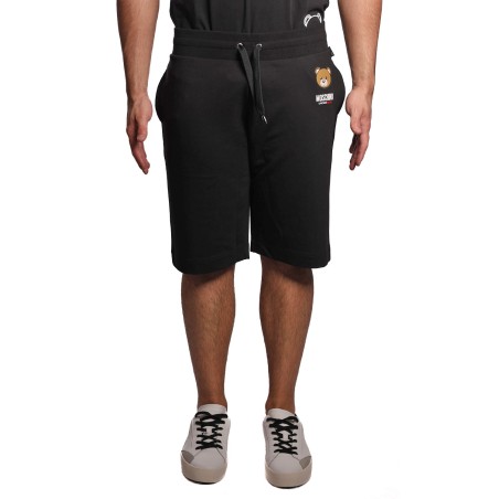 pantaloncino moschino UOMO NERO 0555 - V1A6889 - 4409 vista frontale